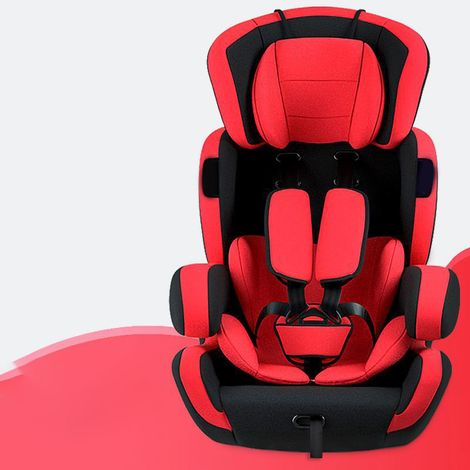 (Exclusivité Asie du Sud-Est) Siège auto enfant, siège bébé, siège auto pour nourrisson, 9 mois - 12 ans, rouge et noir (1/5)