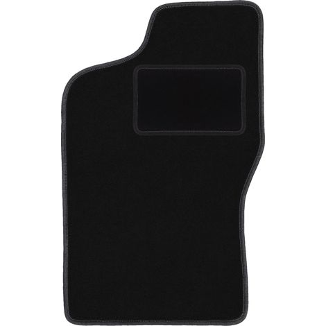 Alfombrilla de terciopelo para el conductor para: Fiat Cinquecento hatchback (1991-1998) negra