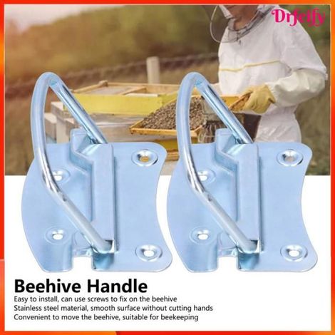 Poignées de ruche, poignée de boîte à abeilles, accessoire de ruche, poignées de boîte à outils d'apiculture, pour le transport des (1/4)