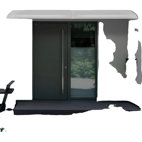Funda impermeable, material PET, 200 x 40 cm, montaje en pared, rango de temperatura de -30 °C a 70 °C, grosor 3,5 mm (1/5)