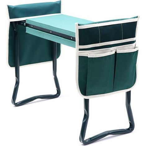 Garden Bench and Seat with Thicker and Wider Kneeler and 2 Large Tool Pockets, Folding Gardening Stool, for Parents and Elderly (1/5)