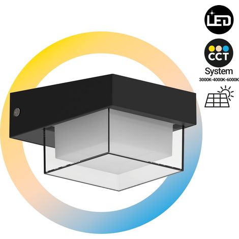 Lampe LED solaire d'extérieur - CCT - IP65