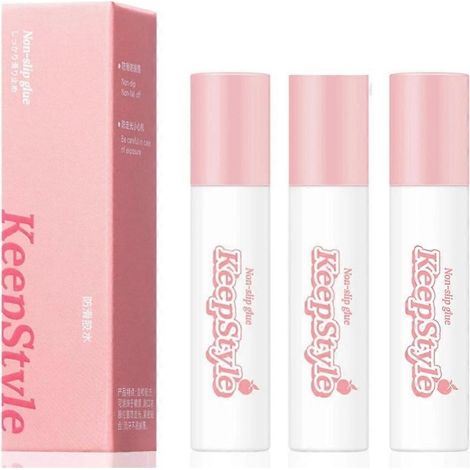 Lot de 3 rouleaux de colle antidérapante pour la peau, pour vêtements, robes, corps, soutien-gorge, etc. Fixation antidérapante (20 g). (1/4)