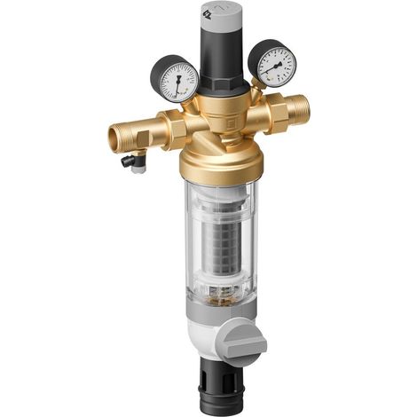 Resideo Hauswasserstation HS10S, 0,1mm, bleifrei, Tülle 3/4", ohne Hahn (1/3)
