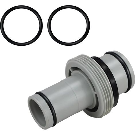 Schlauchverbinder 32 mm auf 38 mm, Pooladapter 32 mm auf 38 mm für Intex, Bestway und Coleman, Poolschlauch-Verlängerung (2-Wege 1,25" auf 1,5")