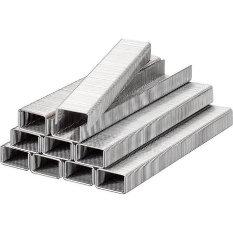 Agrafes, 10,7 mm x 6 mm, fil acier plat - 357106
