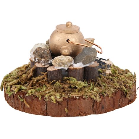 Modèle miniature de chauffage à eau pour maison de poupée à l'échelle 1:12, accessoire de jardin et de villa extérieure, poêle Wild Stove (1/5)