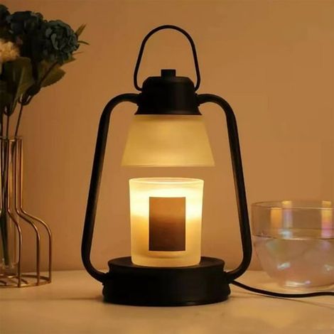 Bruciatore di candele vintage in metallo – dimmerabile, scioglitore di candele senza fiamma, regolabile in altezza, adatto a candele di tutte le dimensioni, lampada da tavolo antiodore (1/4)