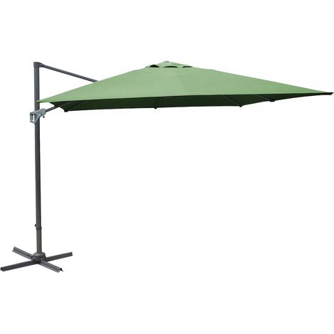 PROLOISIRS Parasol déporté - NH - Aluminium - 3x4 - Amande