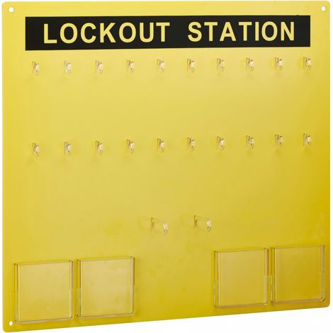 Armadio procedurale senza porta, capacità 20 lucchetti , Lockout Tagout LOTO - THIRARD