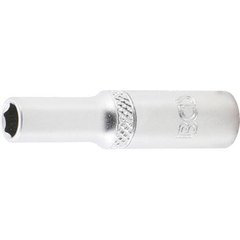 Llave de vaso hexagonal, larga  entrada 6,3 mm (1/4")  6 mm (1/4)
