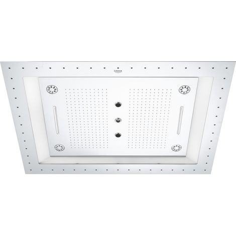 GROHE - Soffione a Soffitto con Luci a 6 Tipologie di Getto Combinabili (1/5)