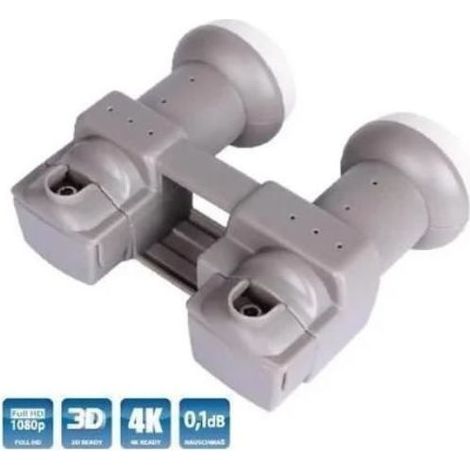 LNB-Monobloc - HD4K - Universel - Double Bande - 1 Sortie - 0.1dB