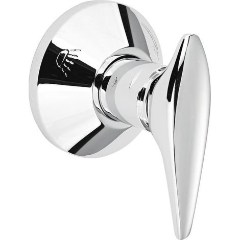 Umstellhebel 45064 mit Rosette für Umstellung 29700 chrom