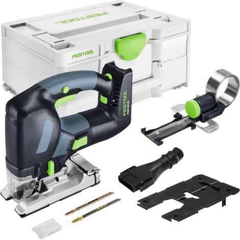 Sierra de calar oscilante a batería Festool PSBC 500 EB-Basic de 18 V y 120 mm + cortador circular + Systainer - sin batería, sin cargador (1/5)
