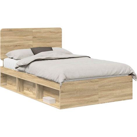 Maison Exclusive - Estructura de cama Sonoma 120 x 200 cm Madera (1/5)