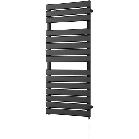 Typhoon - Black Electric Towel Rail H1156mm x W500mm 600w Standard (1/3)
