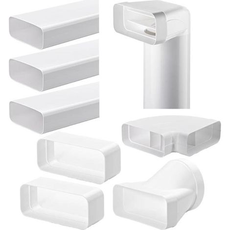Naber COMPAIR System Ø 150 flow 150 Flachkanal Set-2 weiß (1/3)