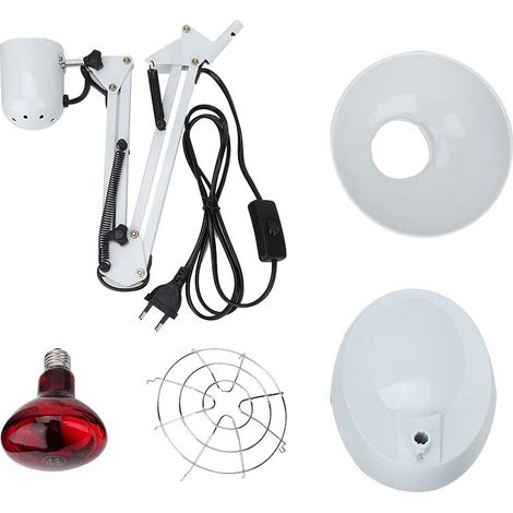 Lampe infrarouge chauffante thérapie chaleur compresse chaude instrument physiothérapie lumière (220V prise UE) (1/5)