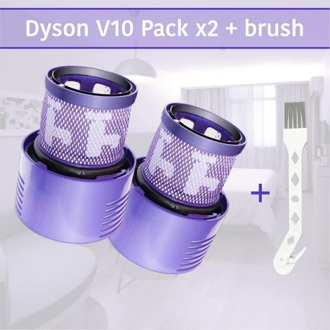 Ersatzfilter für Dyson Cyclone V10 Staubsauger – 2er-Pack kompatible Teile, Teilenummer 969082-01