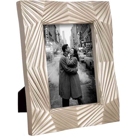 Porta fotos 13X18 plateado 20,6x3,1x25,5h cm