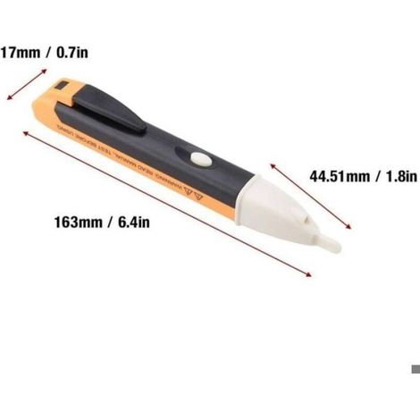 Testeur de tension, 90V-1000V Testeur de tension électrique sans contact Testeur numérique Détecteur de puissance Détecteur 1AC-D Cr (1/5)
