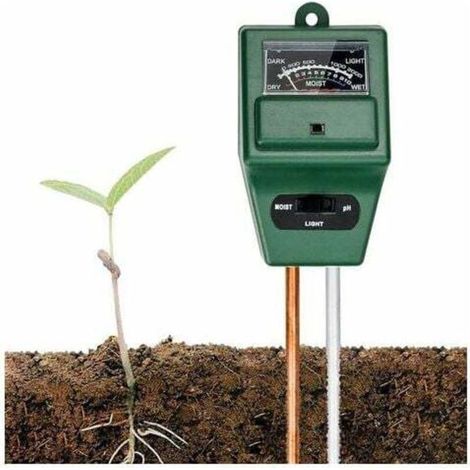 Testeur ph Terre 3 en 1 Testeur ph Sol, Soil Tester Kit Testeur Humidité Plantes PH Terre Metre Sol pour Fleurs/Herbe/Plante/Jardin/Ferme/pelouse 2905038MM