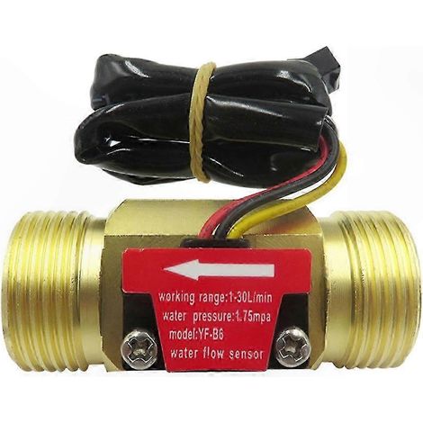 Capteur de débit de liquide DN20 G3/4 pouce 1-30 L/min DC5-18 V pour applications industrielles (1/5)