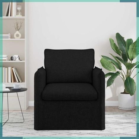 Canapé - 42024506 - Noir - Tissu - 75 x 82 x 85 cm (1/5)