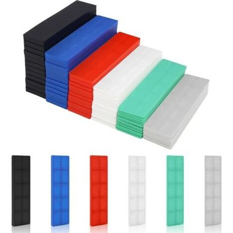 72 Pièces - Cale Fenêtre - Entretoise Plastique - Nivellement Carrelage Et Montage Menuiserie - Multicolore - 100x28 cm (1/5)
