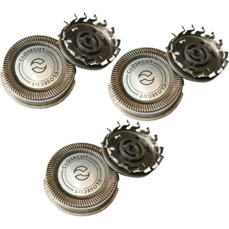 Lame De Rasoir - HQ4 - Compatible Philips PQ187 PQ182 PQ212 HQ912 PQ916 PQ917 PQ906 HS190 HQ402 HQ441 HQ486 - 3 Pièces (1/4)
