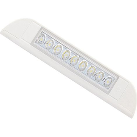 RV awning light, yacht interior modification LED strip light 12-24V RV light cross-border hardware accessories - short white with switch - kd (1/4)