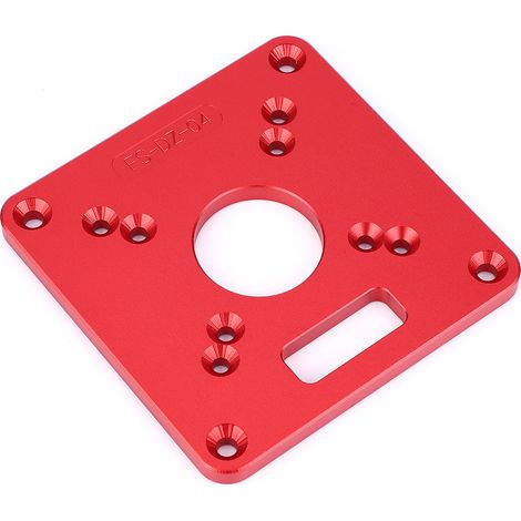 Frästisch-Einlegeplatte aus Aluminiumlegierung 6061, anodisch oxidiert, Gravur-Frästischplatte (1/5)