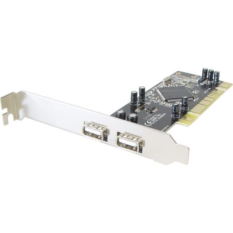 Scheda interna usb usb/pci-card, 2 vie usb tipo a socket (esterno), pci (interno), (1/2)