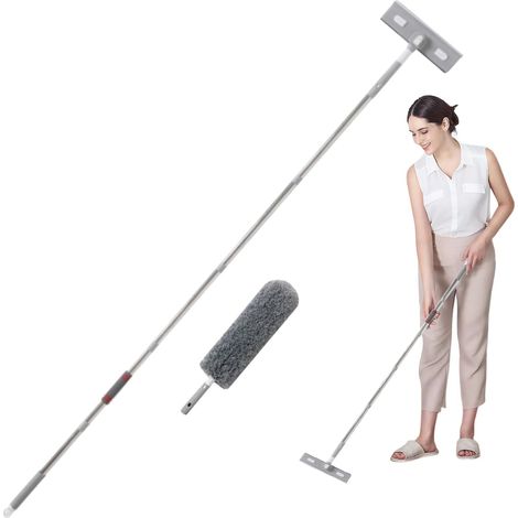 Raclette pour Le Nettoyage des Fenêtres - Nettoyeur Manuel À 5 Sections pour Les Portes en Verre - Outil de Nettoyage pour Le Verre des Fenêtres,pour Appartement Hôtel Salle De Bain Cuisine (1/5)