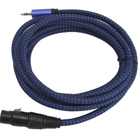 Câble Microphone XLR Femelle vers Jack 3.5mm, 3m pour Enregistrement Vocal et Studio (1/5)