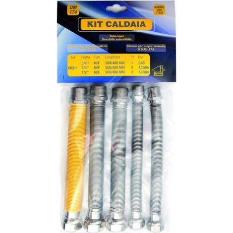 KIT FLESSIBILI PER ALLACCIAMENTO CALDAIA