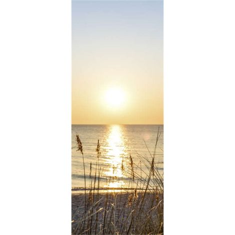 Panneau mural douche en alu-composite VIPANEL - Inspiration Nature Décor Lever de Soleil - Finition Brillant - 100x255cm (1/5)