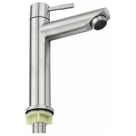 VURAHOME – Badezimmer-Wasserhahn, nur für kaltes Wasser, Waschbecken-Wasserhahn, langlebige Kupfer-Chrom-Oberfläche, Handwasch-Wasserhahn, Keramikkartusche, abnehmbarer Luftsprudler, praktisch zum Rei (1/5)