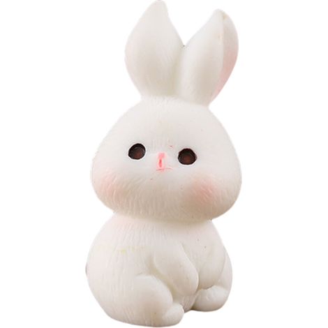 Ravissante figurine de lapin de Pâques, sculpture miniature-2 (1/5)