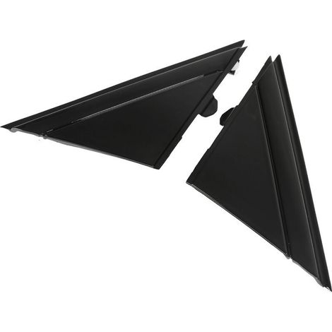 Calotta specchietto XVX 1SH17KX7AA, piastra specchietto triangolare di ricambio sinistra e destra per FIAT 500 2012-2017 (nero lucido) -Crezuo (1/5)
