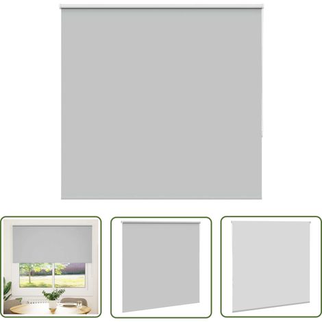 vidaXL Verdunkelungsrollo Hellgrau 160x175cm Stoffbreite 156,6cm (1/5)