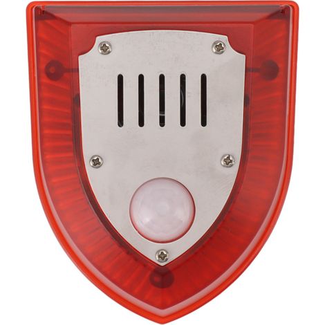 Alarme solaire répulsive pour animaux, sirène sonore et lumineuse à induction, alarme extérieure pour vergers, plantations de thé, villas et fermes. (1/5)