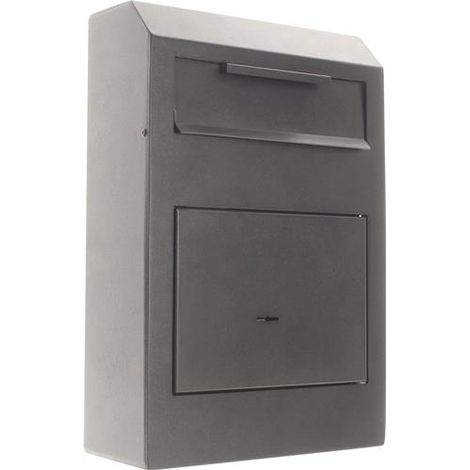 Caja fuerte H380xB250xT115mm 5l 1 puerta,1 ranura de depósito negra ROTTNER (1/2)