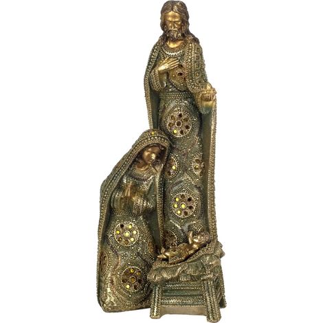 Grande statue Nativité en résine 47 cm (1/5)