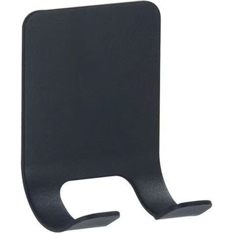 Support pour rasoir de douche, 6 pièces, support pour rasoir de Barbe, crochet mural, support pour crochet de rasoir auto-adhésif en acier inoxydable, crochet noir (1/4)