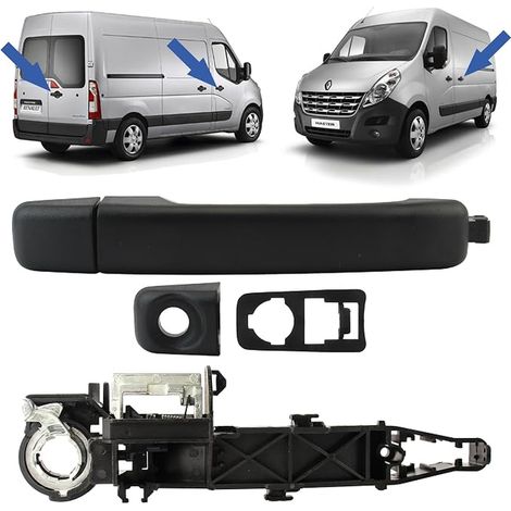 Meccanismo + Maniglia Porta Master 3, Movano B e NV400 Maniglia Esterna Lato Anteriore Destro o Lato Sinistro o Porta Posteriore a Battente (1/3)