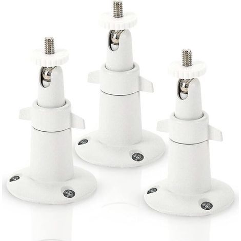 Metall-Wandhalterung für Arlo Smart-Sicherheitskameras – Verstellbare Innen-/Außenhalterung für Arlo-Kameras und andere kompatible Modelle (3er-Pack, Weiß) (1/4)