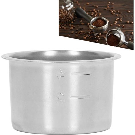 Porte-filtre pour machine à café semi-automatique, bol à café en quatre parties de 51 mm, bol à café en acier inoxydable 304. (1/5)