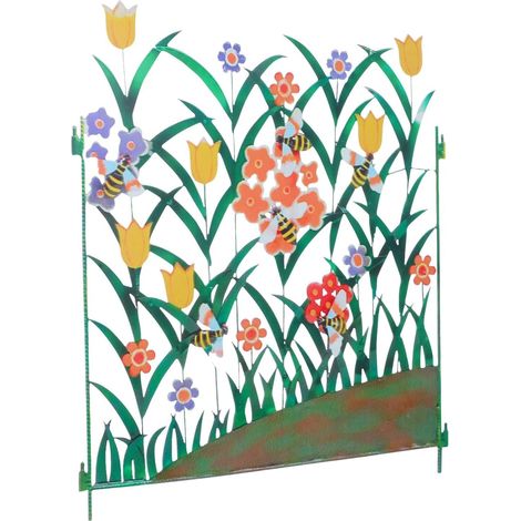 ture Paysag re en Fer Motif Abeille Bordure de Jardin D (1/5)